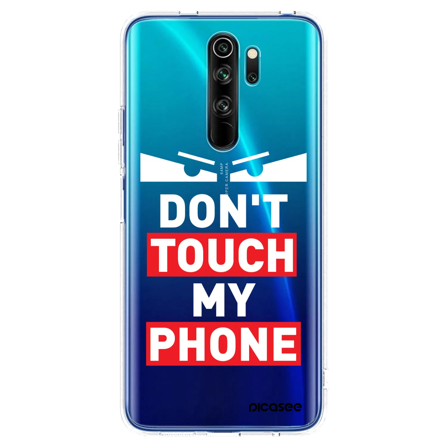 Picasee silikonska prozirna maskica za Xiaomi Redmi Note 8 Pro - Shadow Eye - Transparent