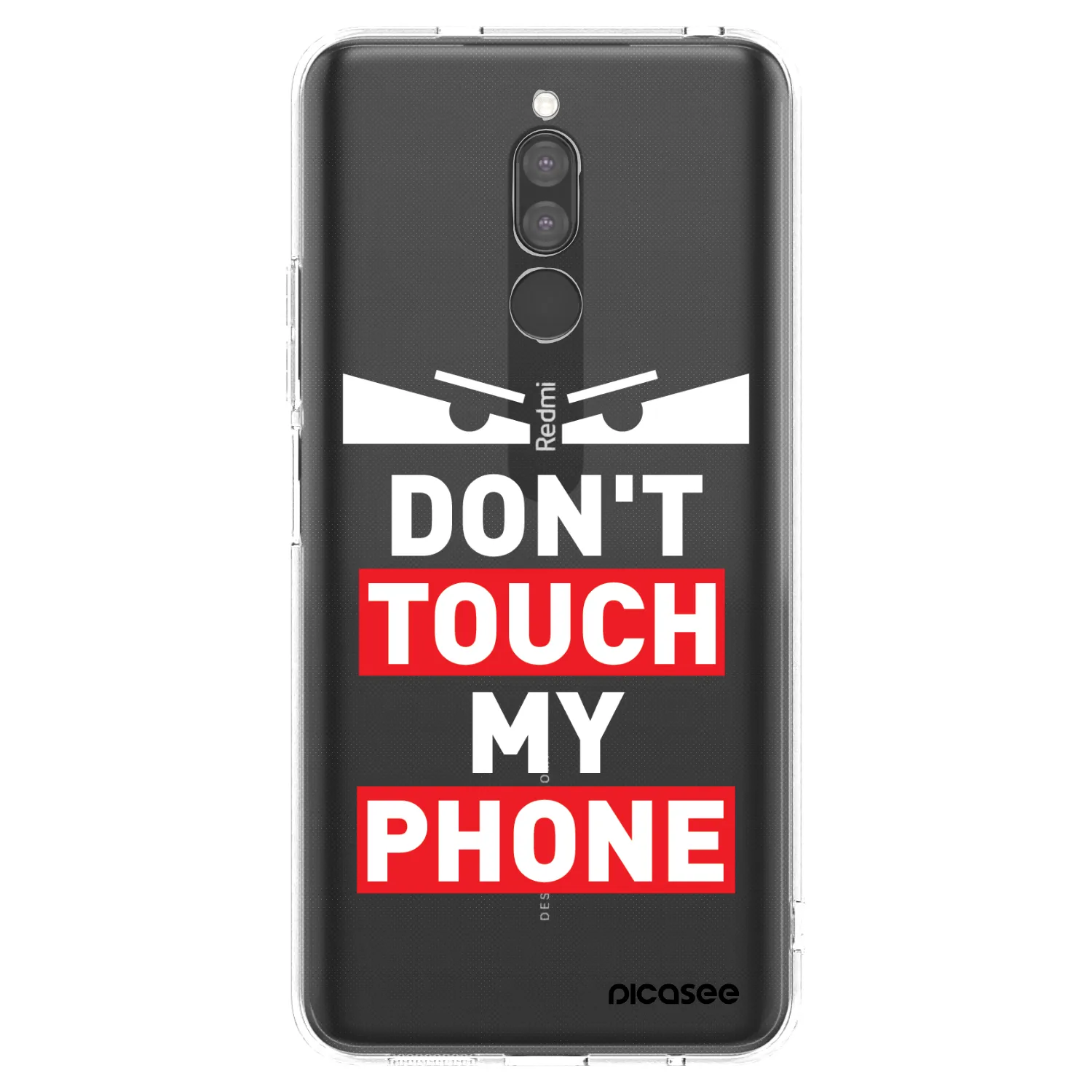 Picasee silikonska prozirna maskica za Xiaomi Redmi 8 - Shadow Eye - Transparent
