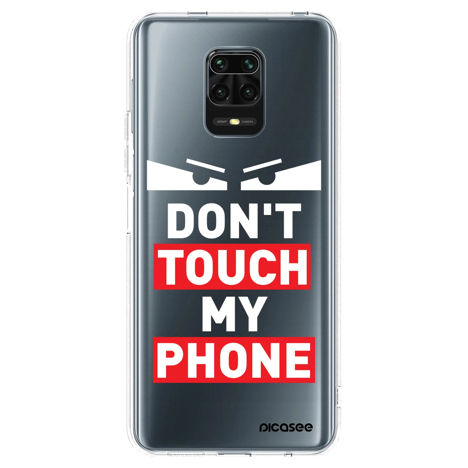 Picasee silikonska prozirna maskica za Xiaomi Redmi Note 9S - Shadow Eye - Transparent