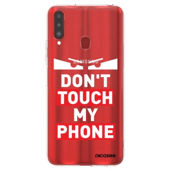 Picasee silikonska prozirna maskica za Samsung Galaxy A20s - Shadow Eye - Transparent