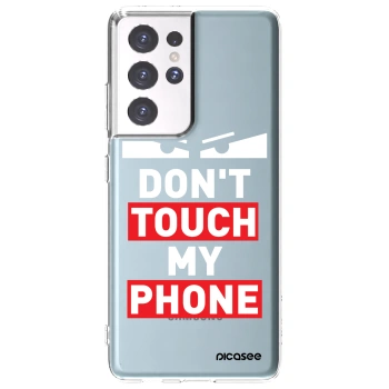 Picasee silikonska prozirna maskica za Samsung Galaxy S21 Ultra 5G G998B - Shadow Eye - Transparent