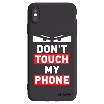 Picasee crna silikonska maskica za Apple iPhone XS Max - Shadow Eye - Transparent