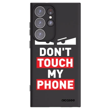 Picasee crna silikonska maskica za Samsung Galaxy S23 Ultra 5G - Shadow Eye - Transparent