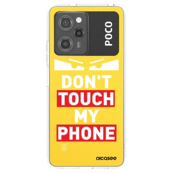 Picasee crna silikonska maskica za Xiaomi Poco X5 Pro - Shadow Eye - Transparent