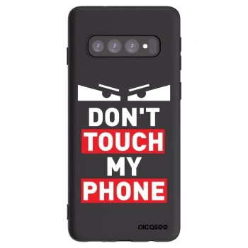 Picasee crna silikonska maskica za Samsung Galaxy S10 G973 - Shadow Eye - Transparent