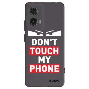 Picasee crna silikonska maskica za Motorola Moto G35 5G - Shadow Eye - Transparent