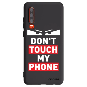 Picasee crna silikonska maskica za Huawei P30 - Shadow Eye - Transparent