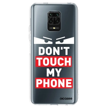 Picasee silikonska prozirna maskica za Xiaomi Redmi Note 9 Pro - Shadow Eye - Transparent