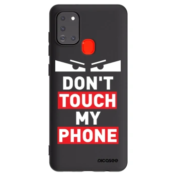 Picasee crna silikonska maskica za Samsung Galaxy A21s - Shadow Eye - Transparent