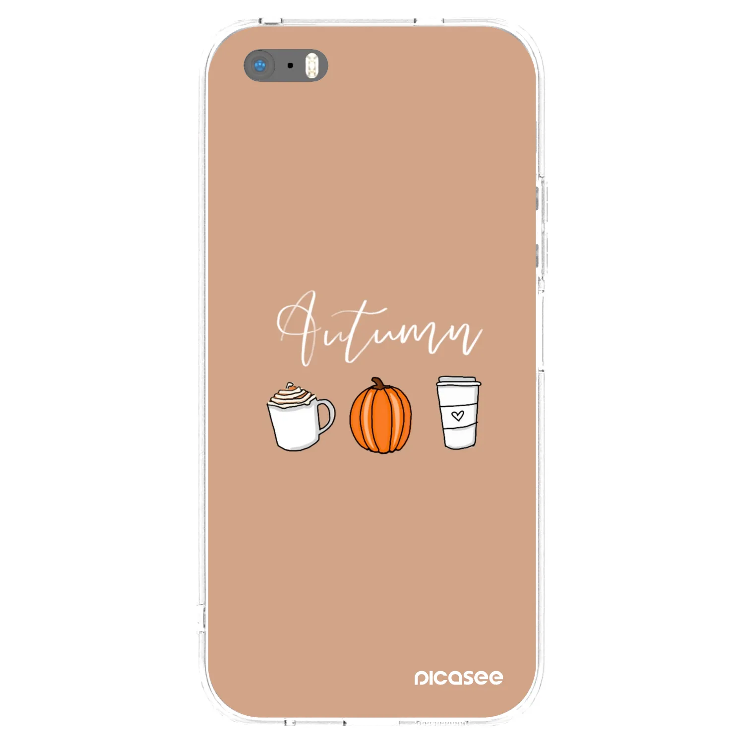 Picasee silikonska prozirna maskica za Apple iPhone 5/5S/SE - Autumn