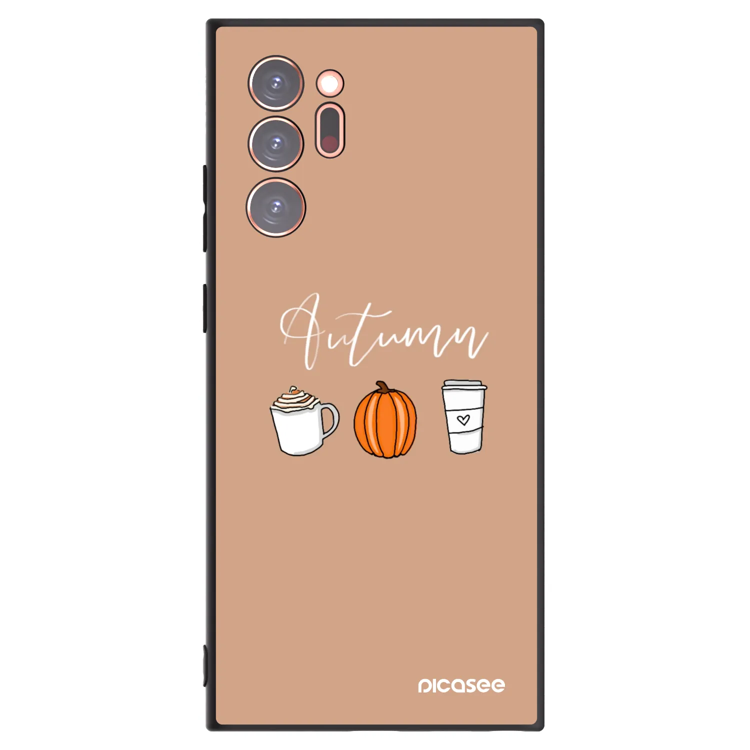 Picasee crna silikonska maskica za Samsung Galaxy Note 20 Ultra - Autumn