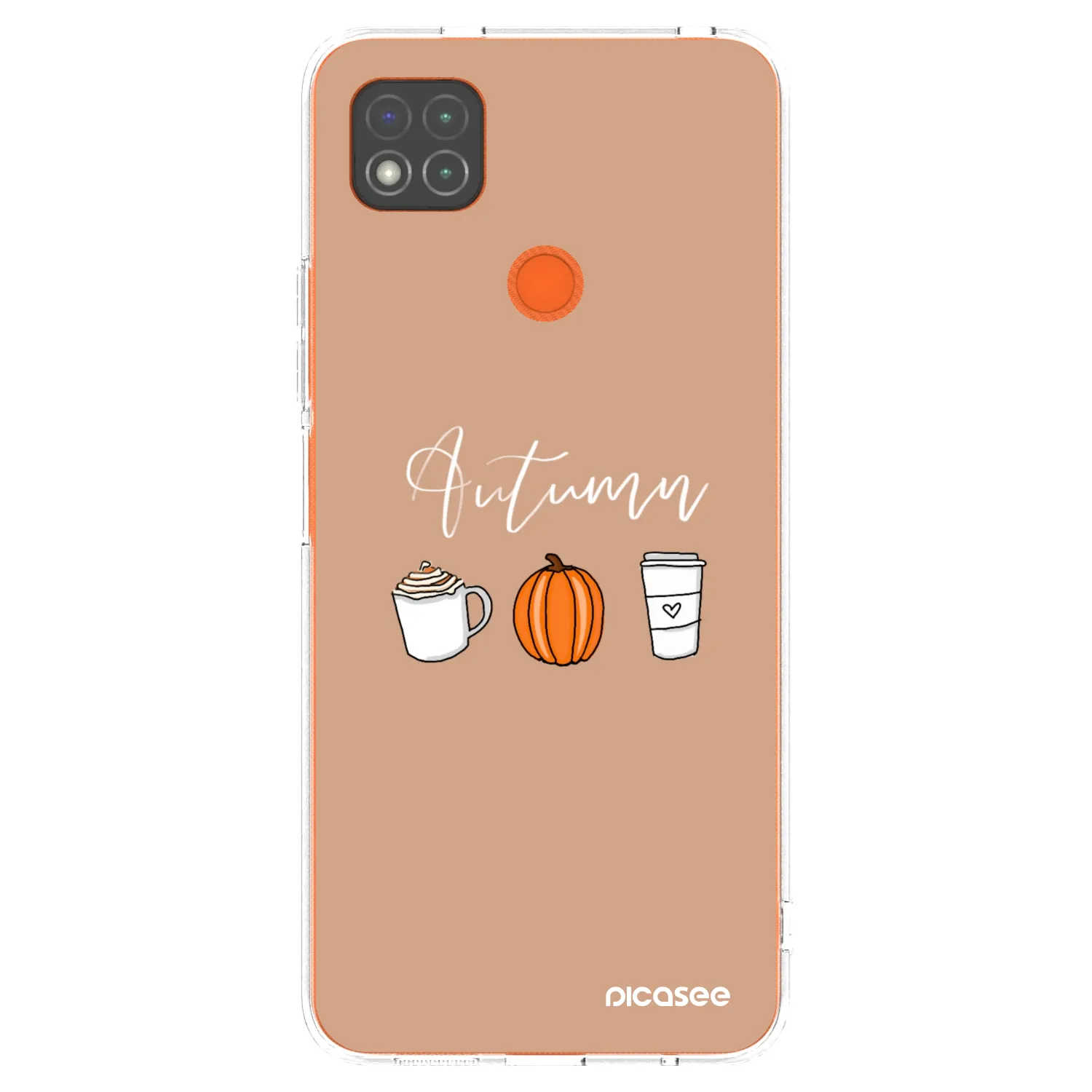 Picasee silikonska prozirna maskica za Xiaomi Redmi 9C - Autumn
