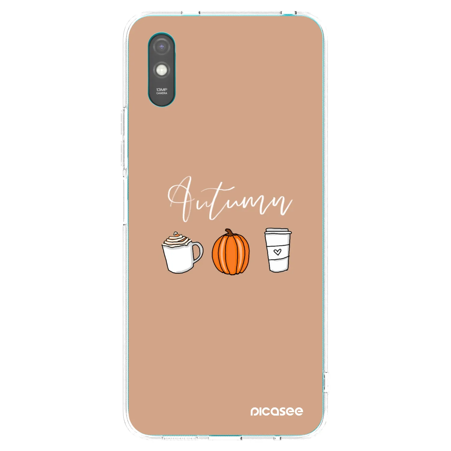 Picasee silikonska prozirna maskica za Xiaomi Redmi 9A - Autumn