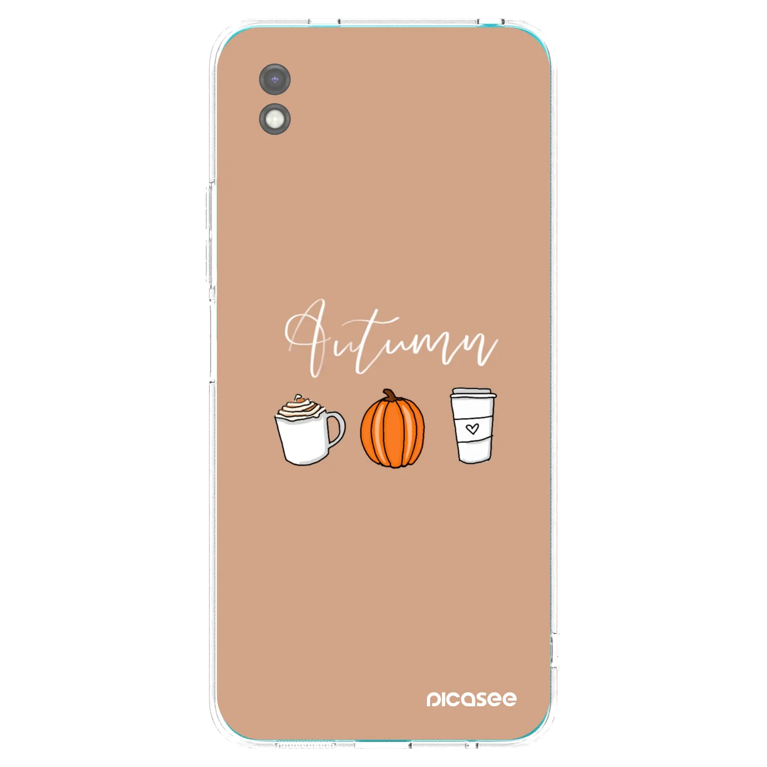 Picasee crna silikonska maskica za Xiaomi Redmi 9A - Autumn