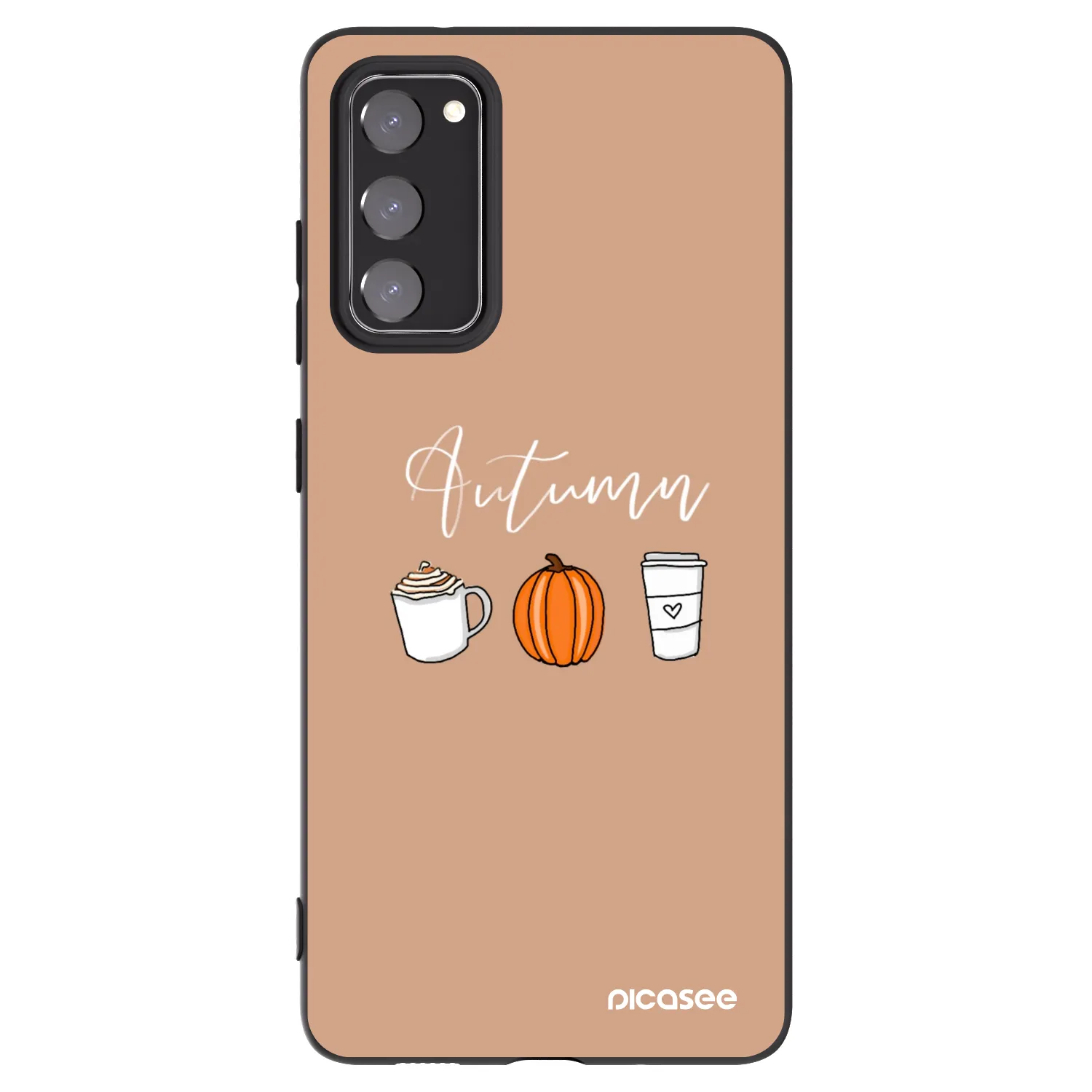 Picasee crna silikonska maskica za Samsung Galaxy S20 FE - Autumn