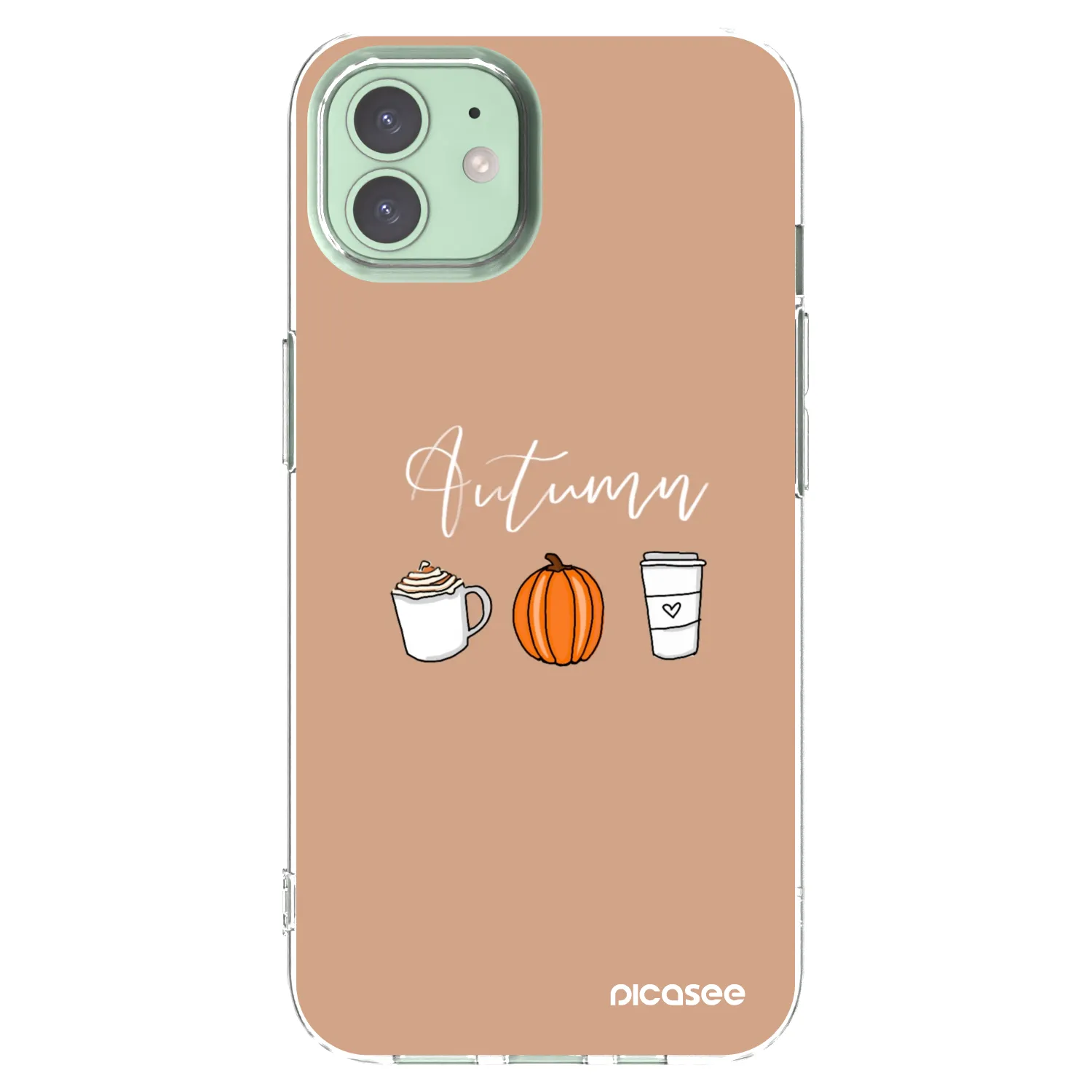 Picasee silikonska prozirna maskica za Apple iPhone 12 - Autumn