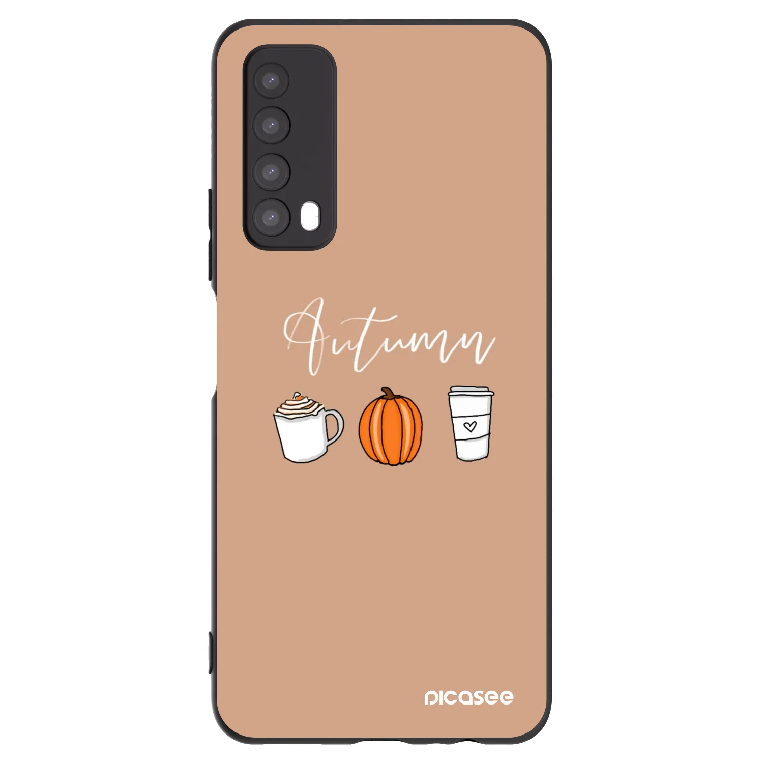 Picasee crna silikonska maskica za Huawei P Smart 2021 - Autumn