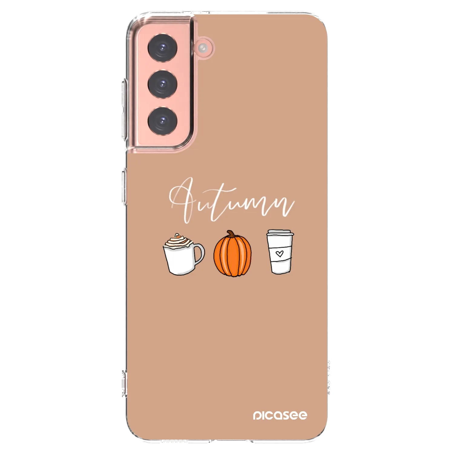 Picasee silikonska prozirna maskica za Samsung Galaxy S21 5G G991B - Autumn