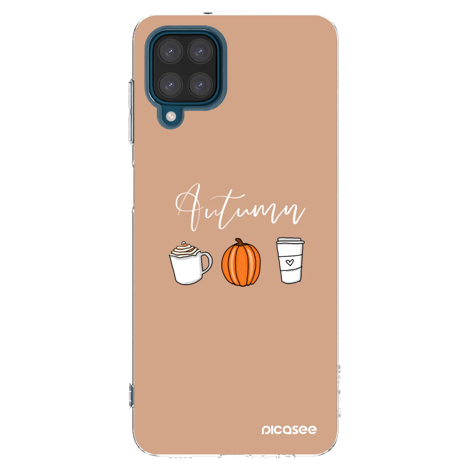 Picasee silikonska prozirna maskica za Samsung Galaxy A12 A125F - Autumn