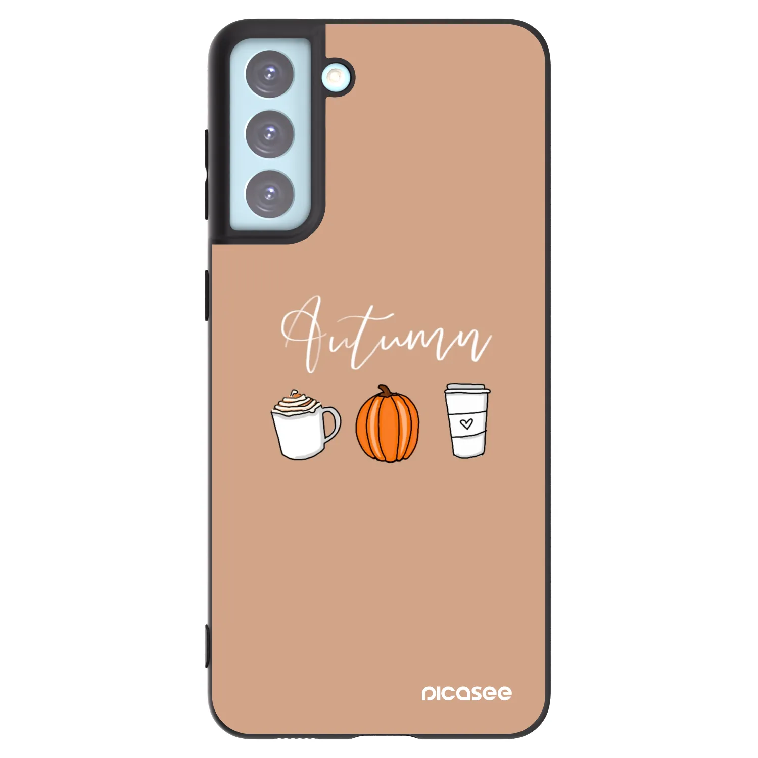 Picasee crna silikonska maskica za Samsung Galaxy S21+ 5G G996F - Autumn