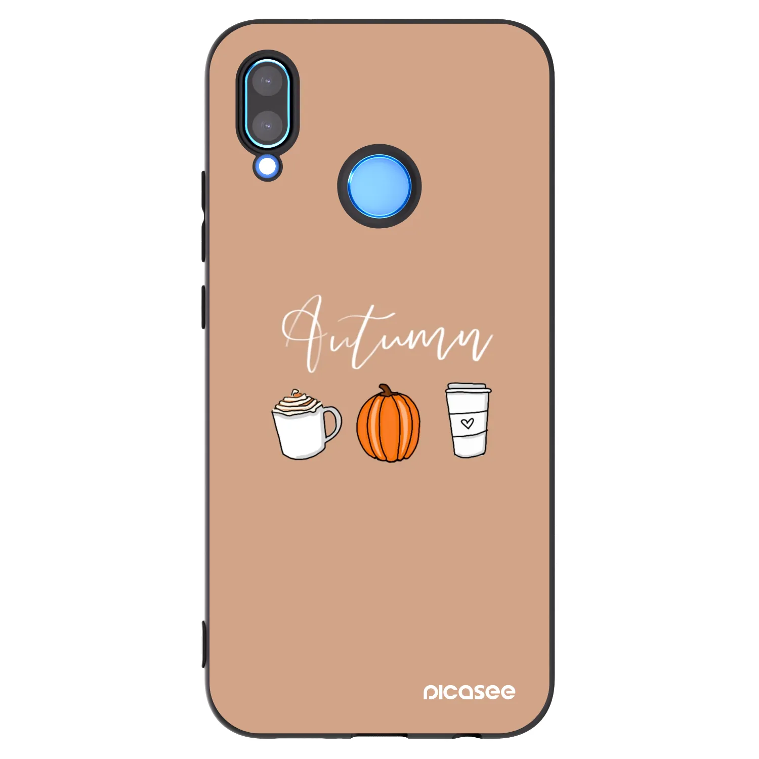 Picasee crna silikonska maskica za Huawei P20 Lite - Autumn