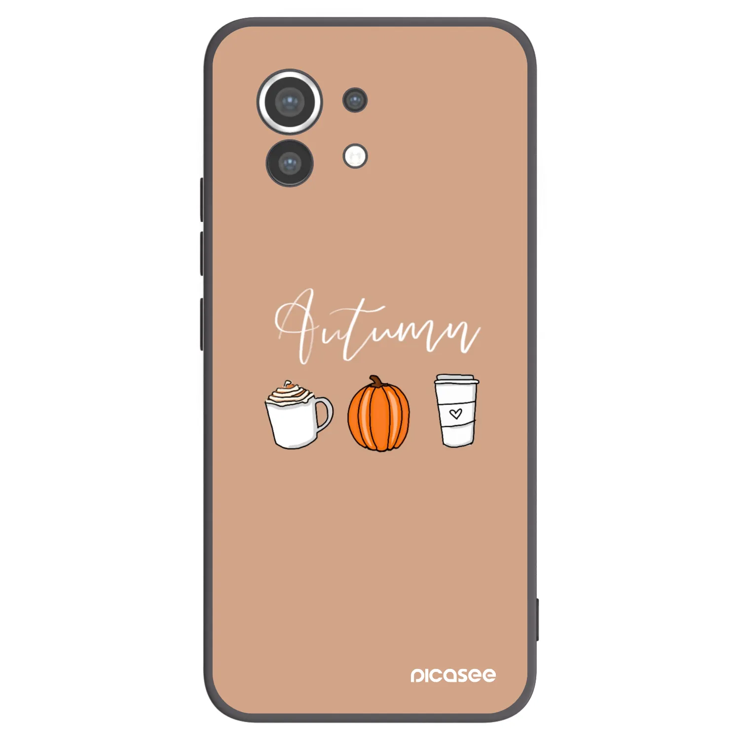 Picasee crna silikonska maskica za Xiaomi Mi 11 - Autumn