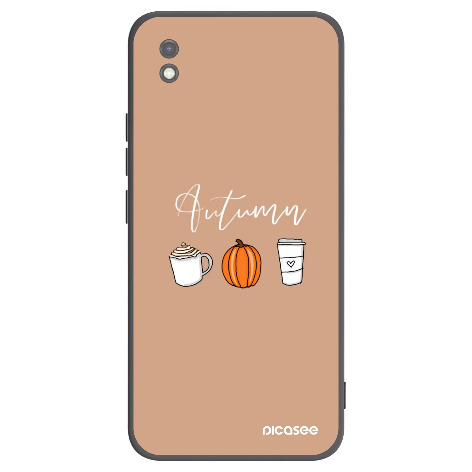 Picasee crna silikonska maskica za Xiaomi Redmi 9AT - Autumn
