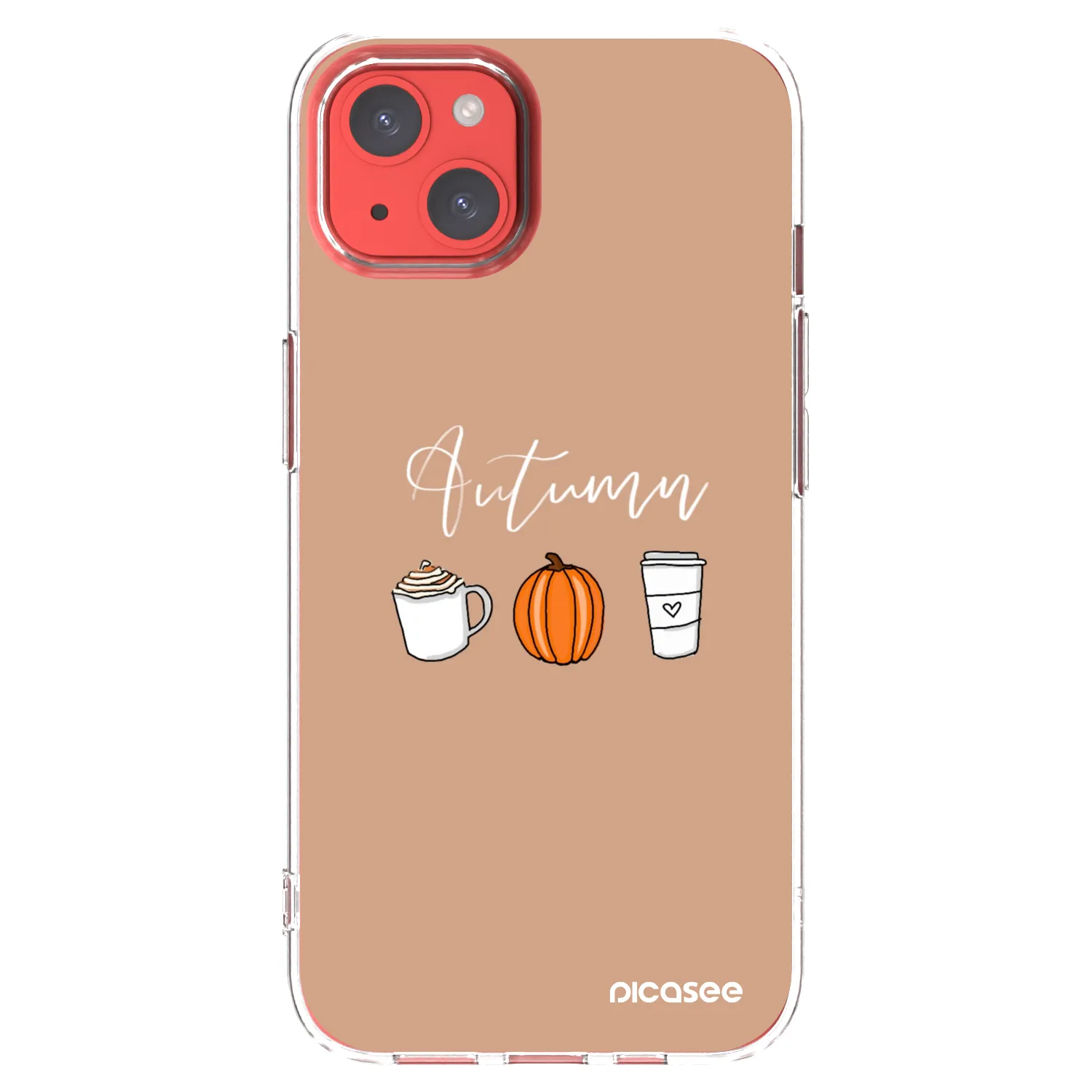 Picasee silikonska prozirna maskica za Apple iPhone 13 - Autumn