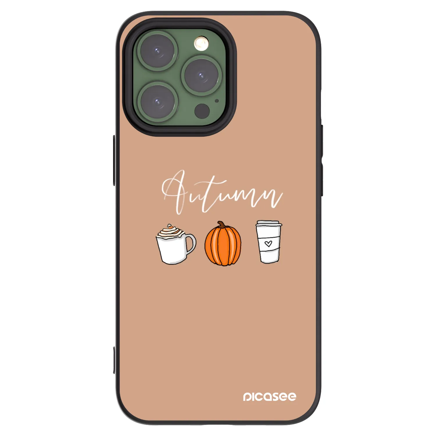 Picasee crna silikonska maskica za Apple iPhone 13 Pro - Autumn