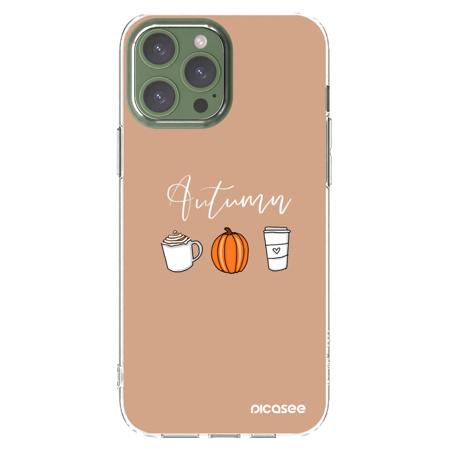 Picasee silikonska prozirna maskica za Apple iPhone 13 Pro Max - Autumn