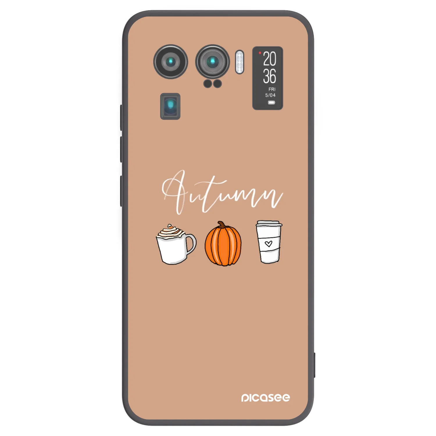 Picasee crna silikonska maskica za Xiaomi Mi 11 Ultra - Autumn