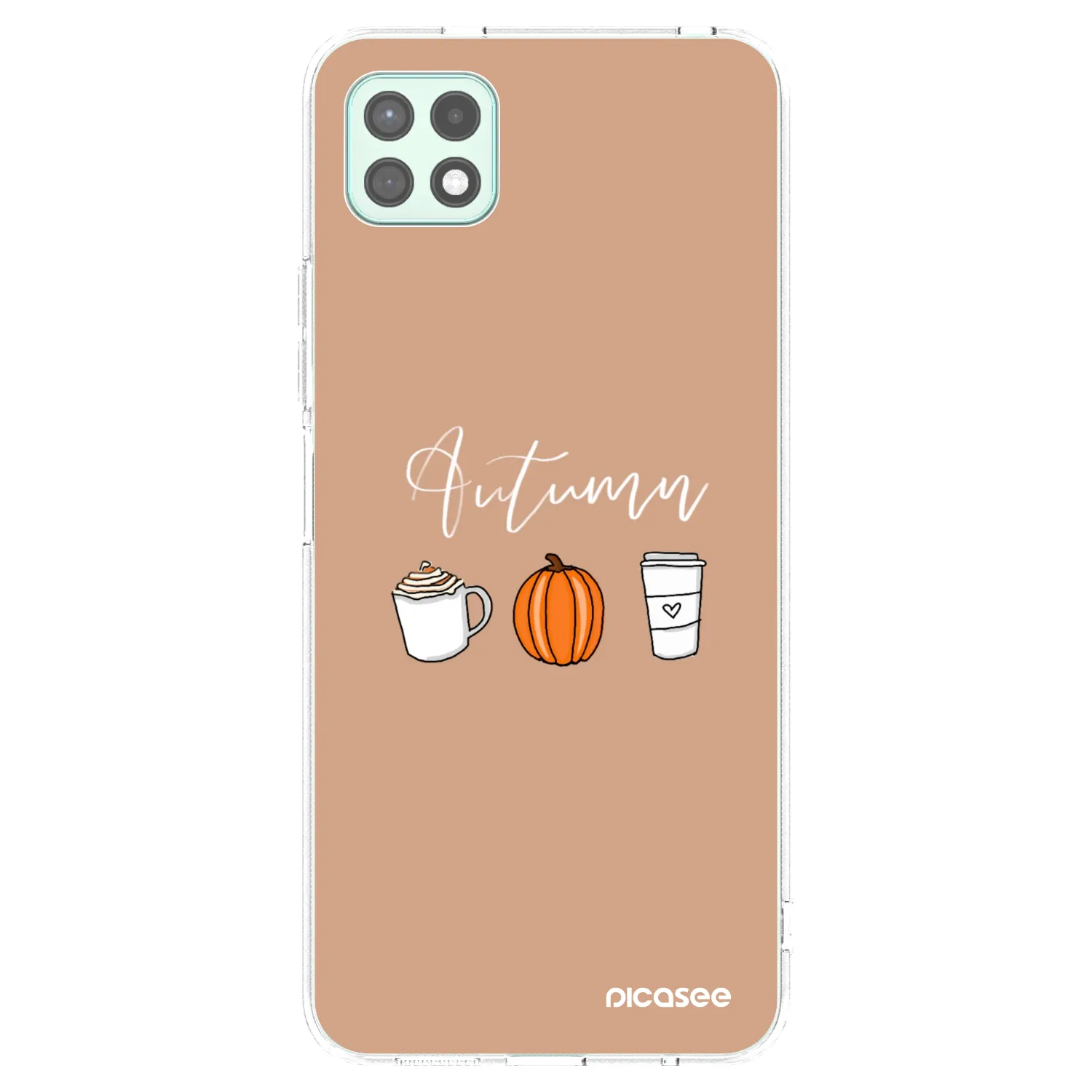 Picasee silikonska prozirna maskica za Samsung Galaxy A22 A226B 5G - Autumn