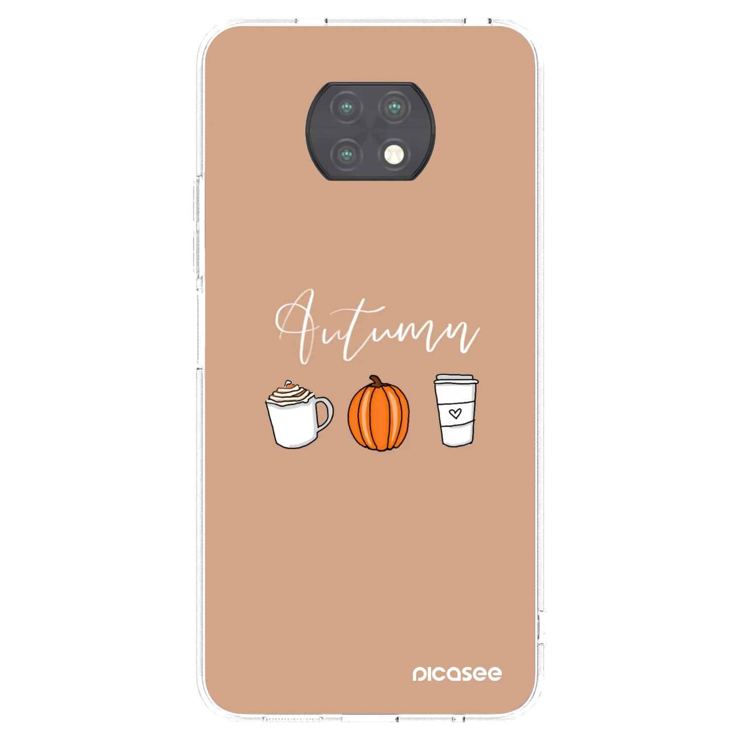Picasee silikonska prozirna maskica za Xiaomi Redmi Note 9T - Autumn