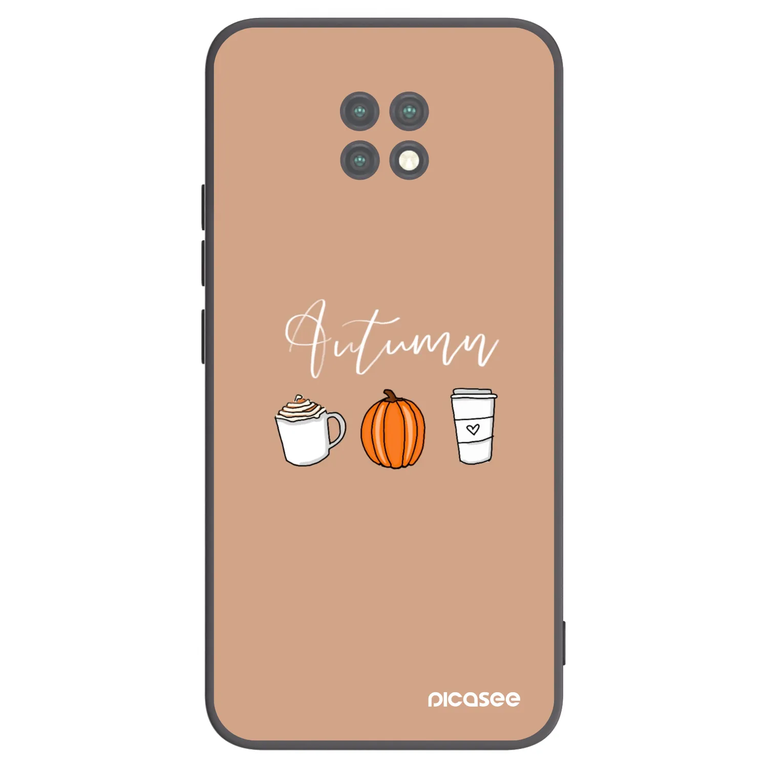 Picasee crna silikonska maskica za Xiaomi Redmi Note 9T - Autumn
