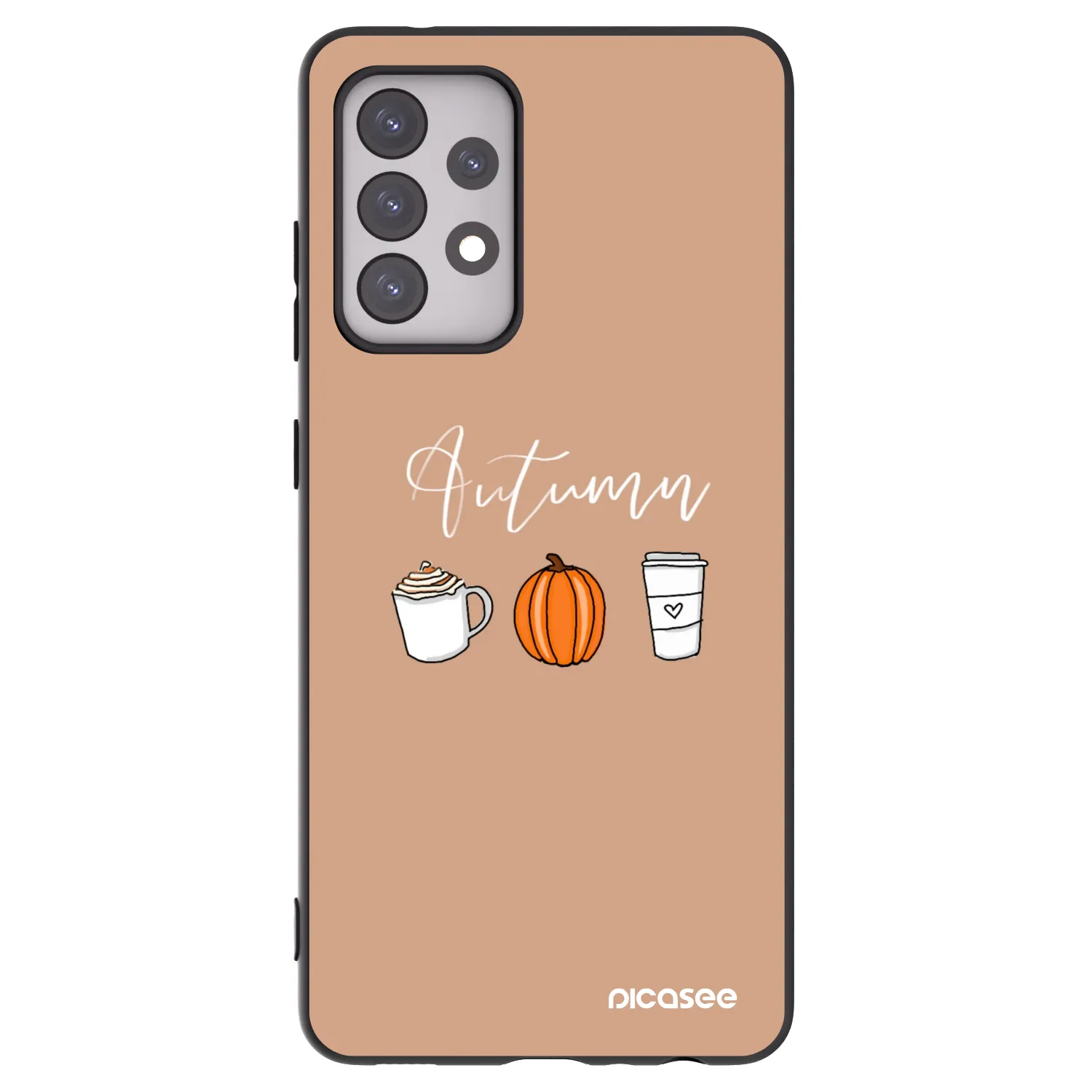 Picasee crna silikonska maskica za Samsung Galaxy A52s 5G A528B - Autumn