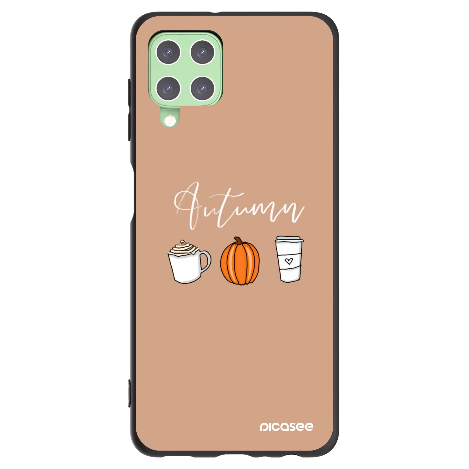Picasee crna silikonska maskica za Samsung Galaxy A22 A225F 4G - Autumn