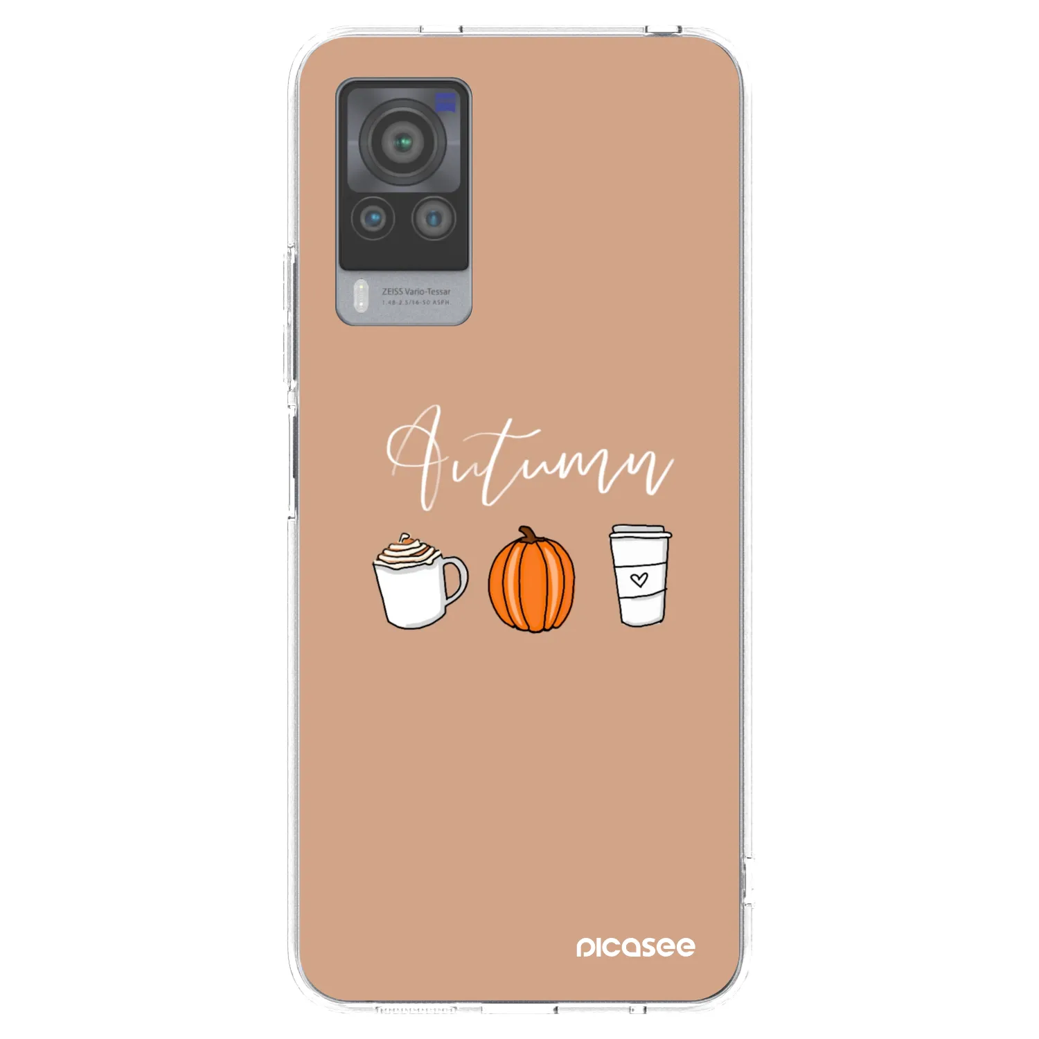 Picasee silikonska prozirna maskica za Vivo X60 Pro 5G - Autumn