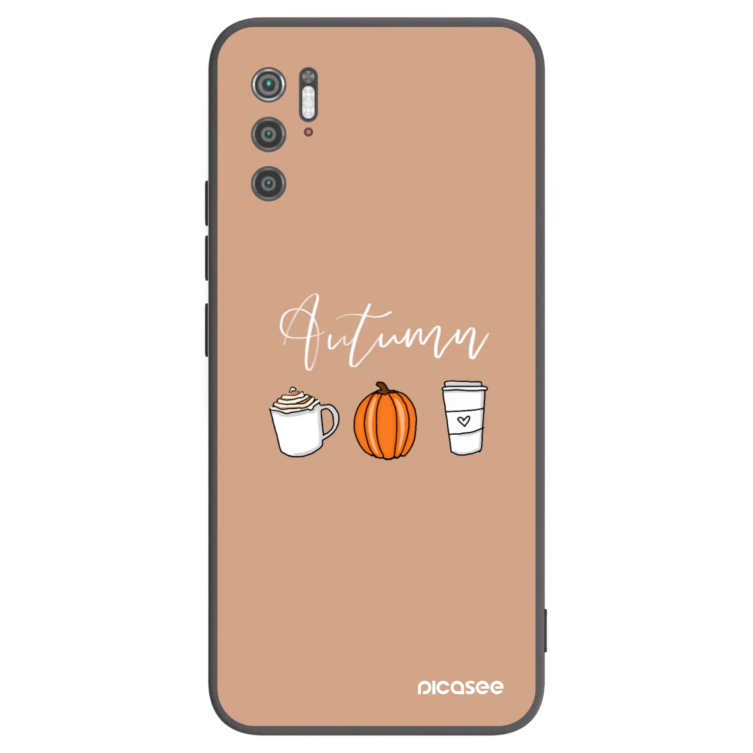 Picasee crna silikonska maskica za Xiaomi Poco M3 Pro 5G - Autumn