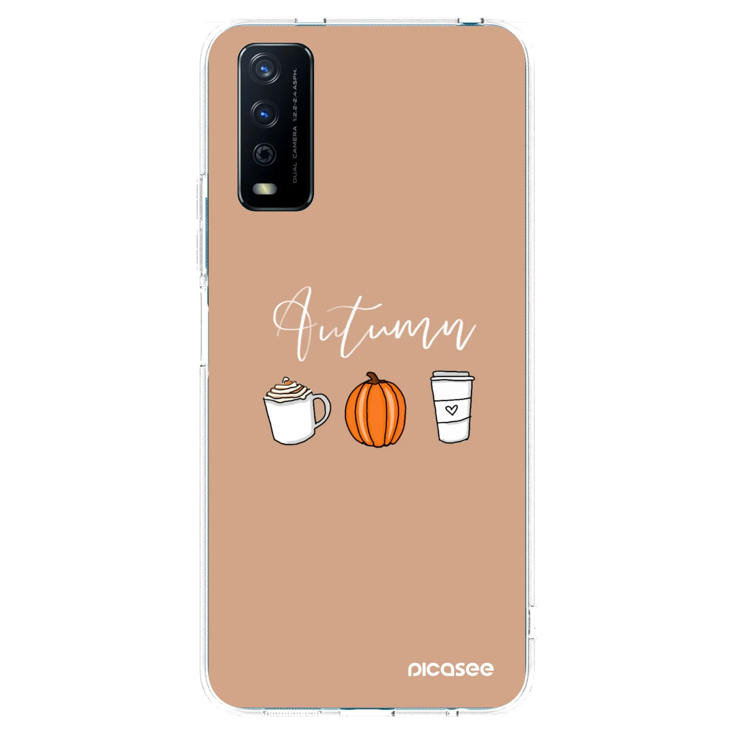 Picasee silikonska prozirna maskica za Vivo Y11s - Autumn