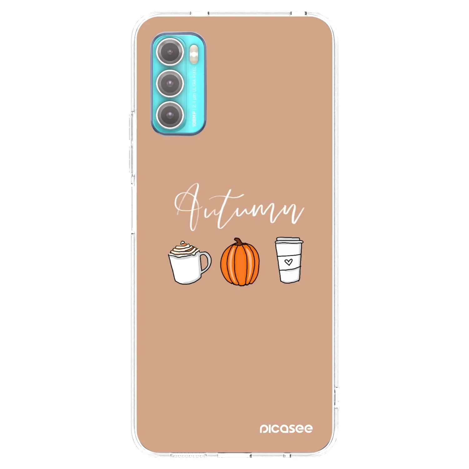 Picasee silikonska prozirna maskica za Motorola Moto G60 - Autumn