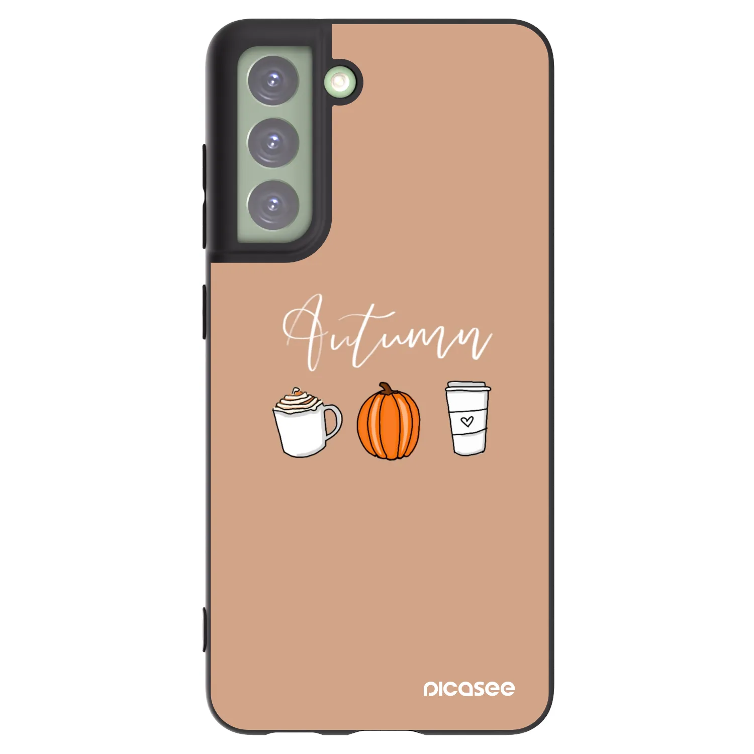 Picasee crna silikonska maskica za Samsung Galaxy S21 FE 5G - Autumn