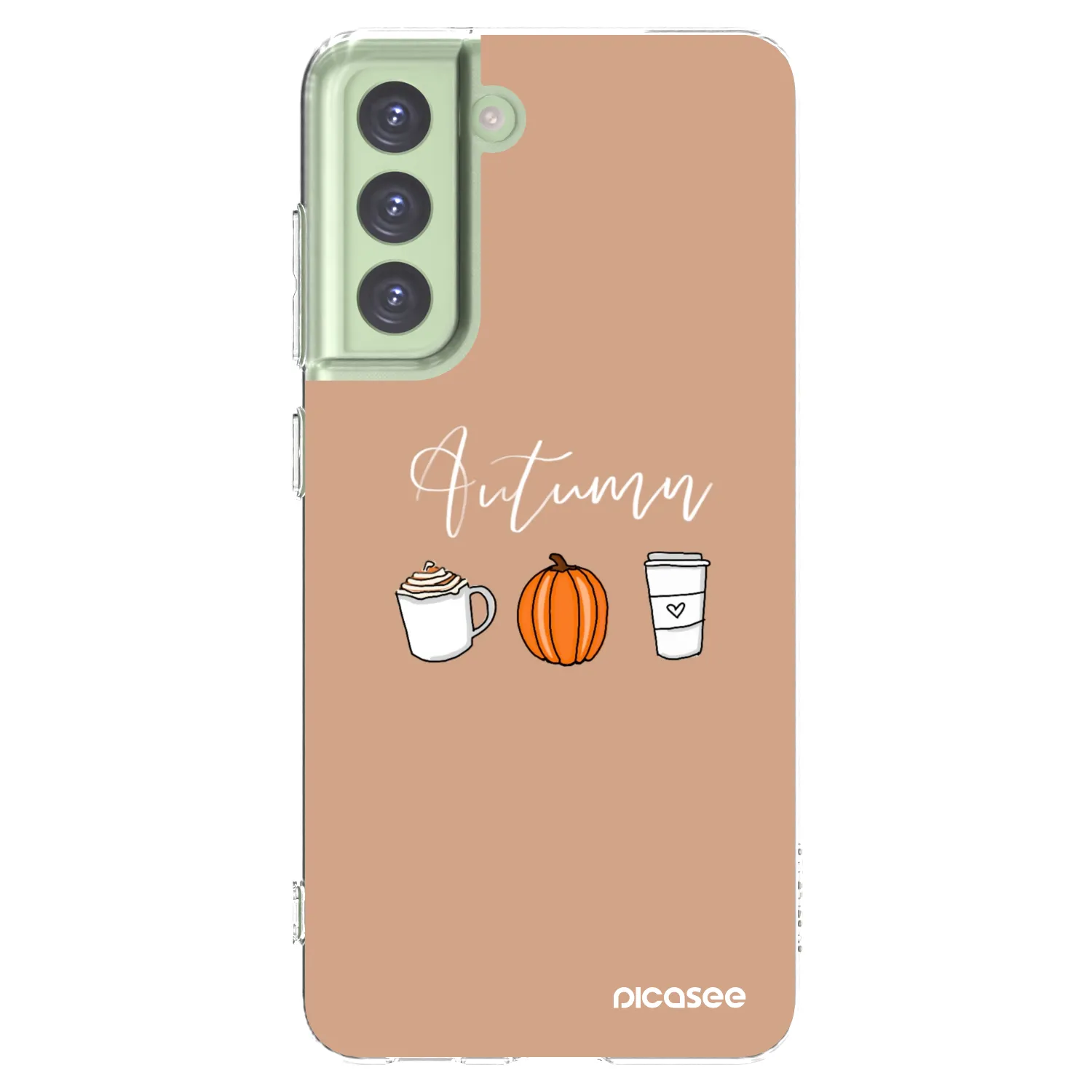 Picasee silikonska prozirna maskica za Samsung Galaxy S21 FE 5G - Autumn