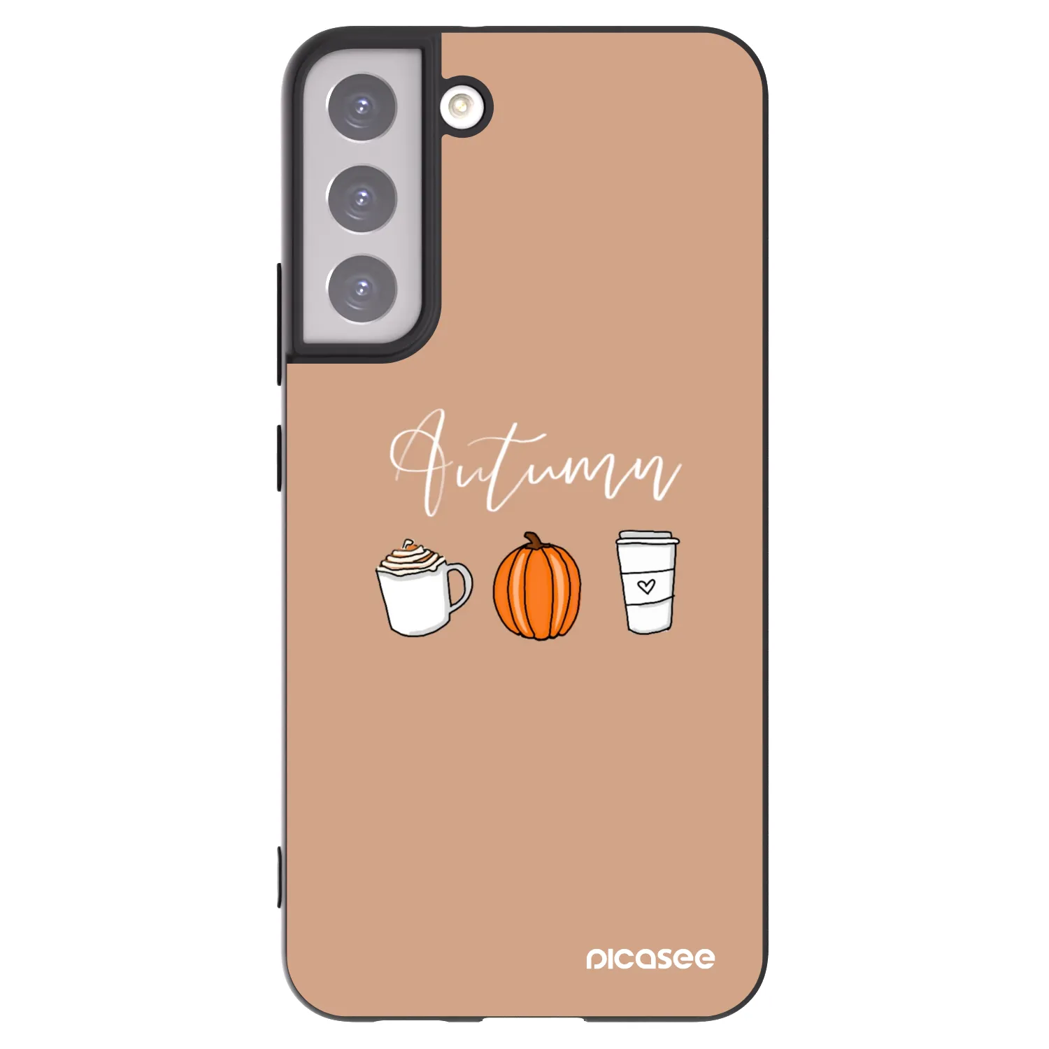 Picasee crna silikonska maskica za Samsung Galaxy S22+ 5G - Autumn