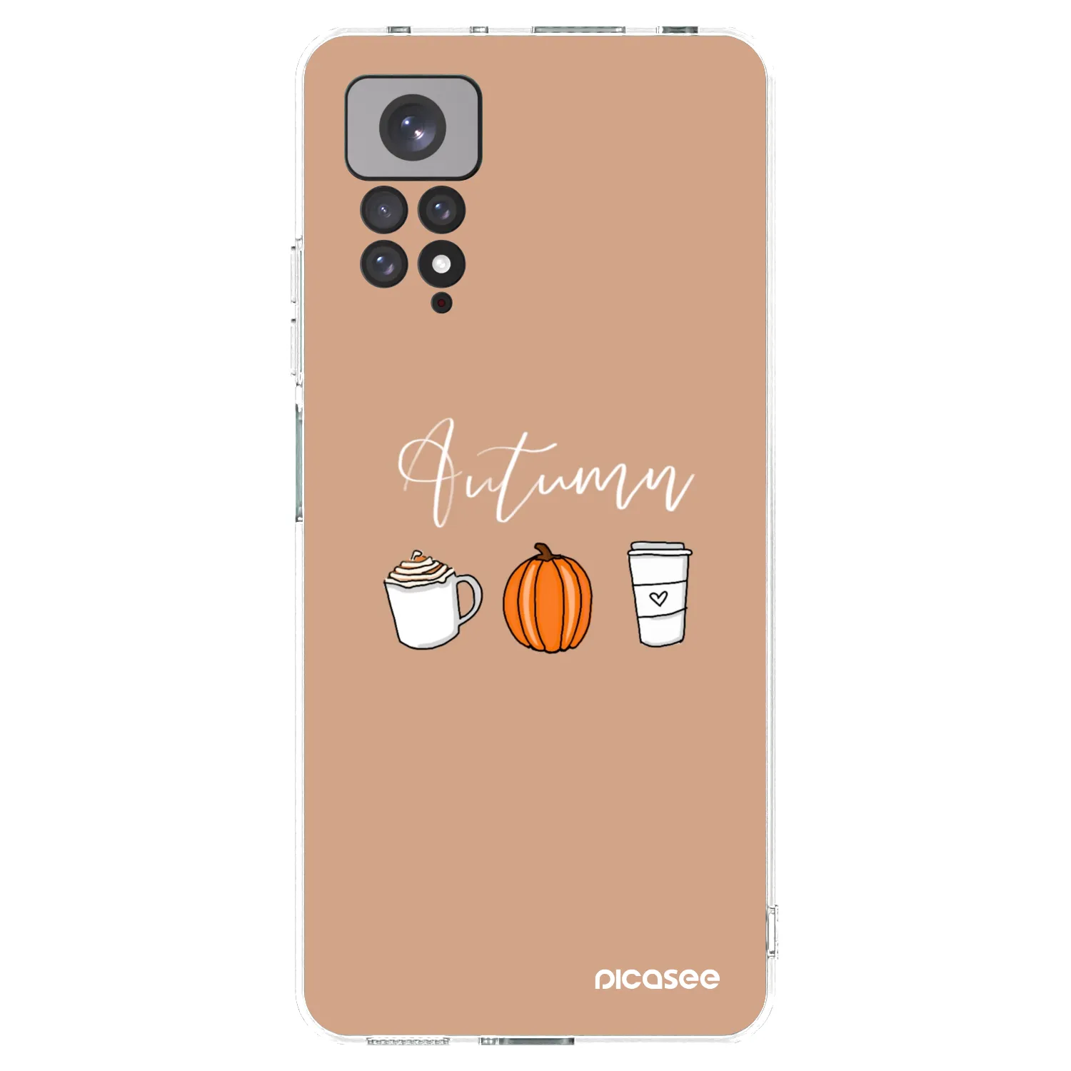 Picasee silikonska prozirna maskica za Xiaomi Redmi Note 11S 4G - Autumn
