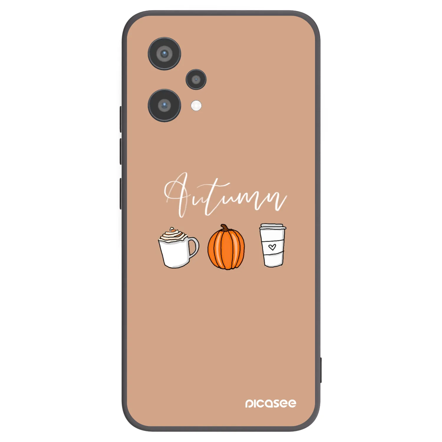 Picasee crna silikonska maskica za Realme 9 Pro 5G - Autumn
