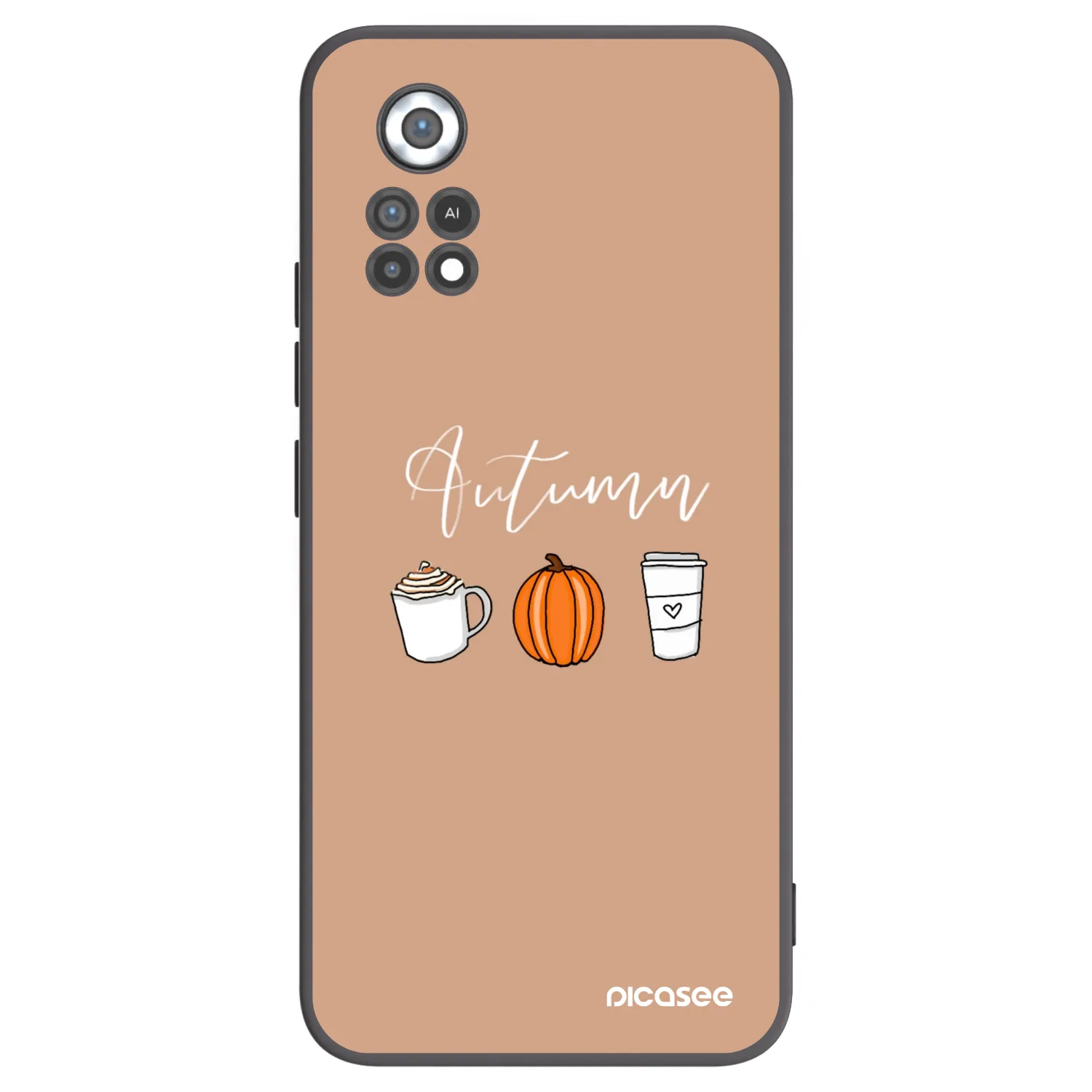 Picasee crna silikonska maskica za Xiaomi Poco X4 Pro 5G - Autumn
