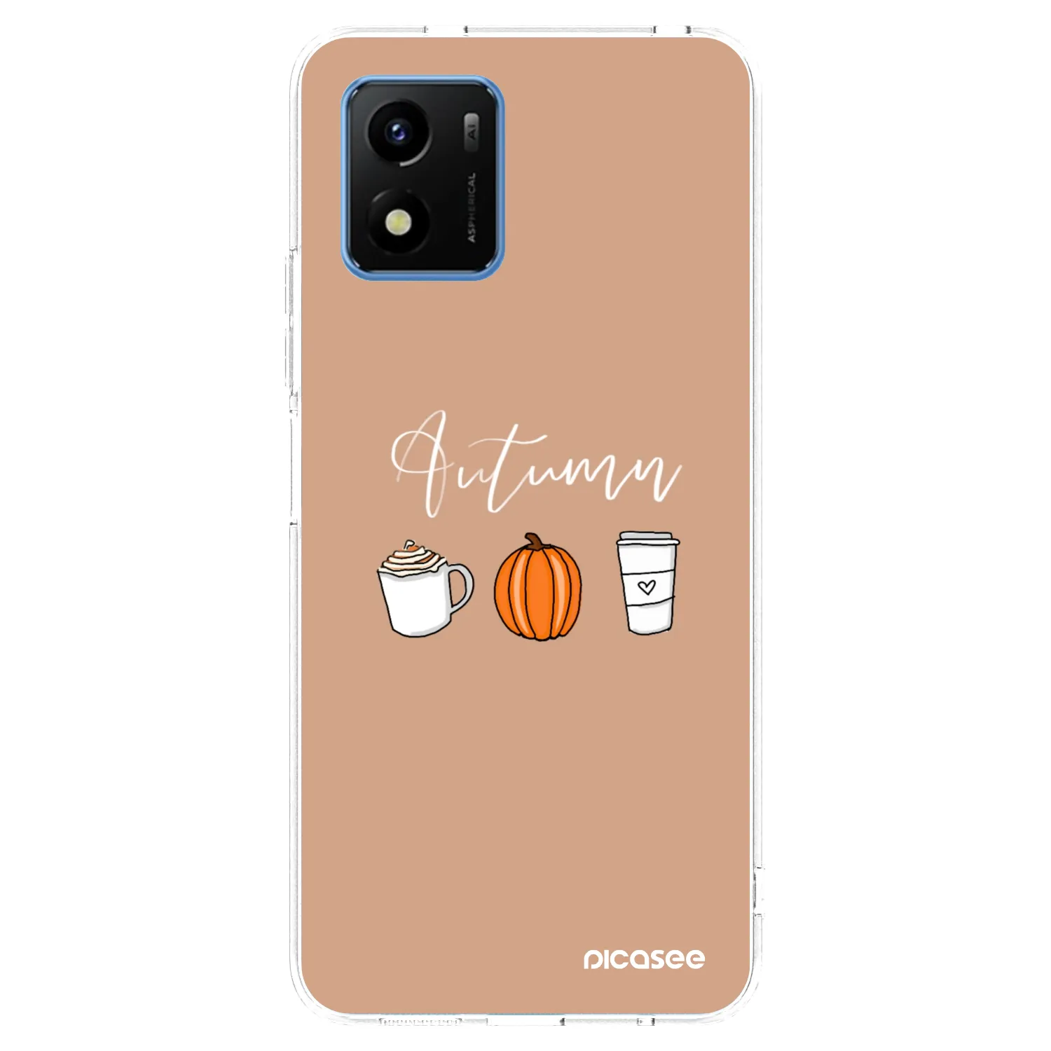 Picasee silikonska prozirna maskica za Vivo Y01 - Autumn
