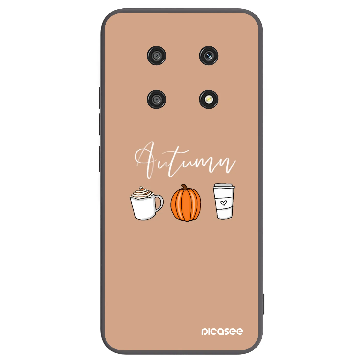 Picasee crna silikonska maskica za Honor Magic4 Lite 5G - Autumn