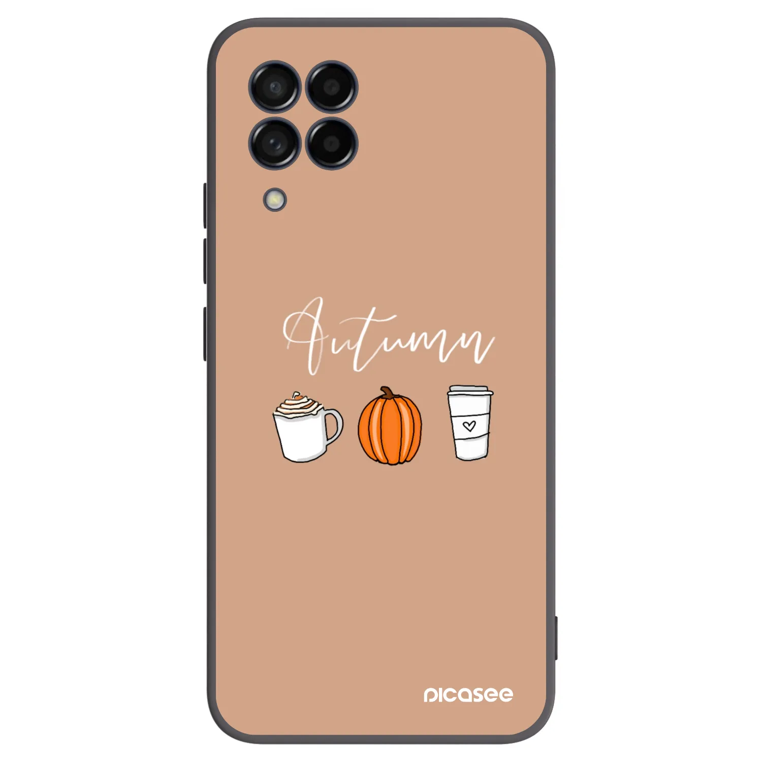 Picasee crna silikonska maskica za Samsung Galaxy M53 5G - Autumn