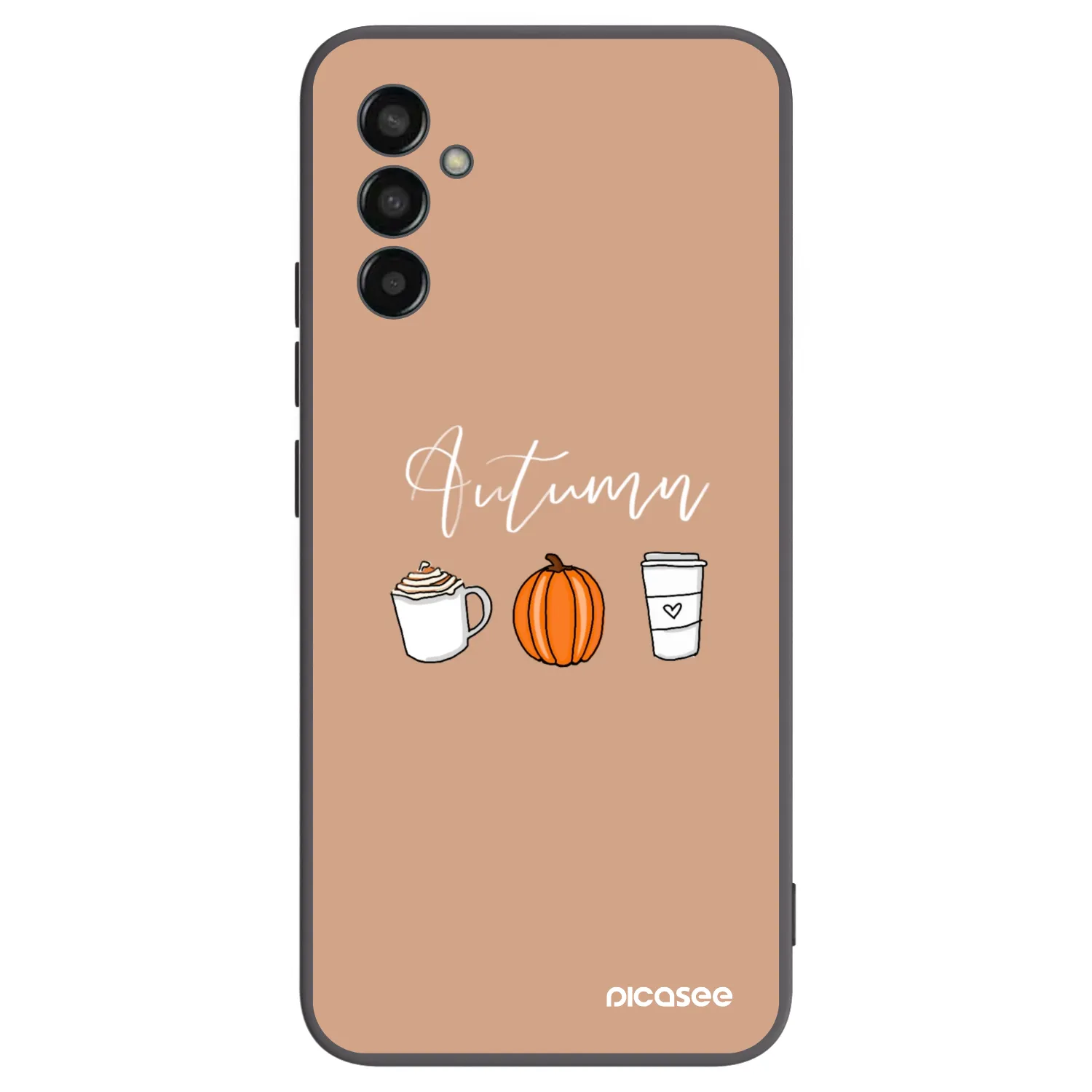 Picasee crna silikonska maskica za Samsung Galaxy M13 M135F - Autumn
